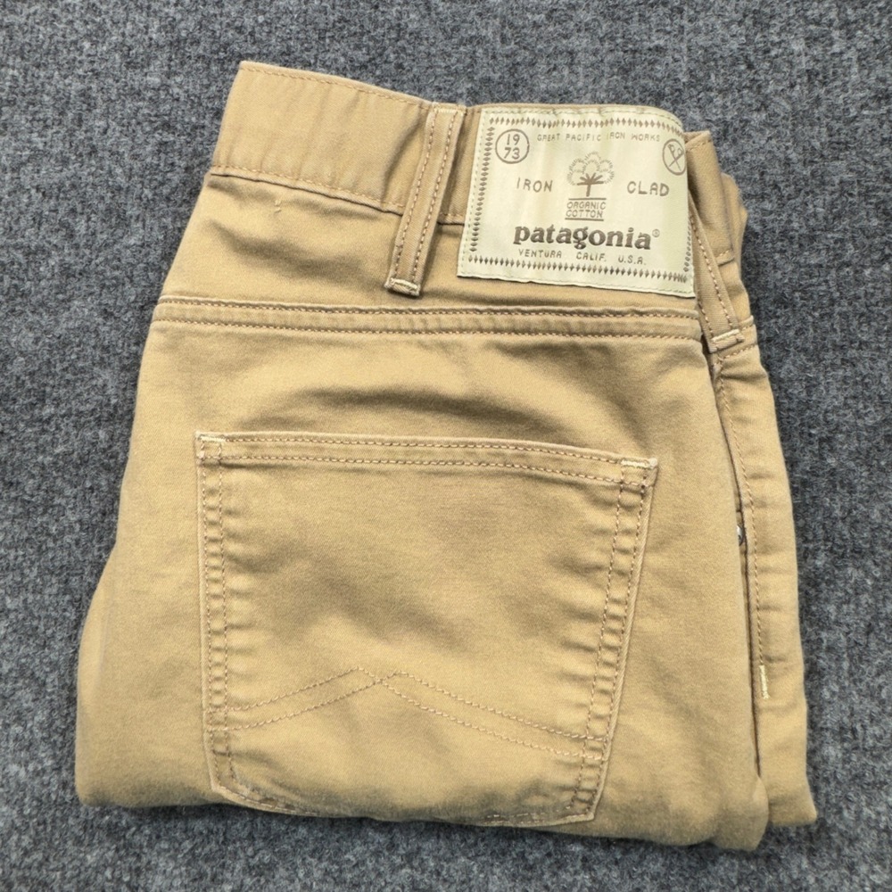 Patagonia Performance Twill Jeans Mens 30x28 Brown Khaki Straight Leg Gorp Pants